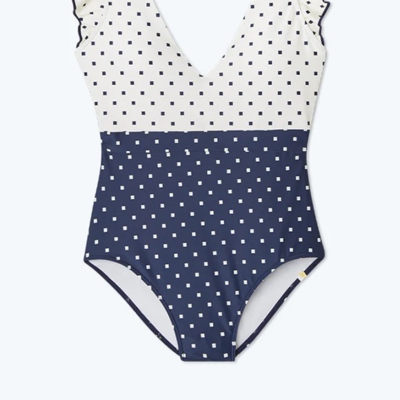 NWT Summersalt The Ruffle Backflip - Square Dot in White Sand & Deep Sea - sz4 - Picture 3 of 3